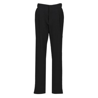 Giorgio Armani Single-Pleat Stretch Wool Trousers - male - Giorgio Armani - Straight Trousers - Blue - XL - Trousers