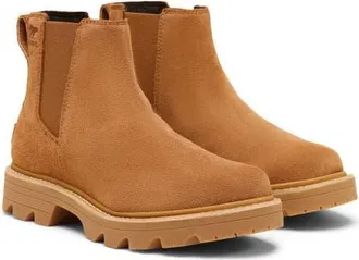 Sorel Revel Road Waterproof Chelsea Boot in Velvet Tan/Gum 2 at Nordstrom, Size 10.5