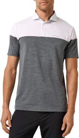 Travis Mathew Heater Pro Colorblock Performance Polo in White at Nordstrom, Size Xx-Large