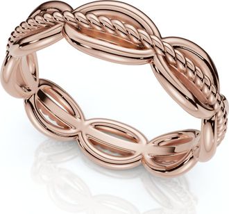 Pompeii3 14k Gold or Platinum Angi Stackable Anniversary Wedding Band