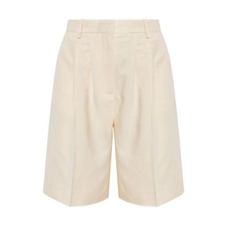 Anine Bing Bryson Shorts - Dames - Korte Broeken - Beige - M - Polyester - Korte Broeken