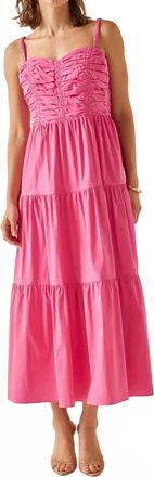 English Factory Riley Maxi Dress In Pink