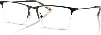 Emporio Armani 57mm Rectangle optical glasses in Black at Nordstrom