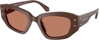 Michael Kors MK2234B LE PRAZ 4008/3 Womens Sunglasses Brown Size 50