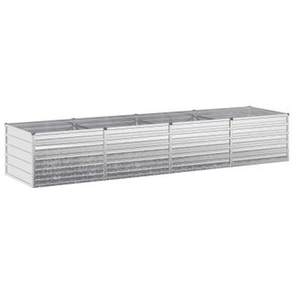 vidaXL Cama De Jard&iacute;n Elevada Plateado 320 X 80 X 55 Cm Galvanizado Vidaxl