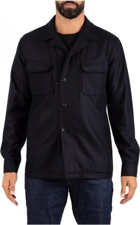 Tagliatore Calvin Jacket - Heren - Zomerjassen - Blauw - S - Leer - Jassen