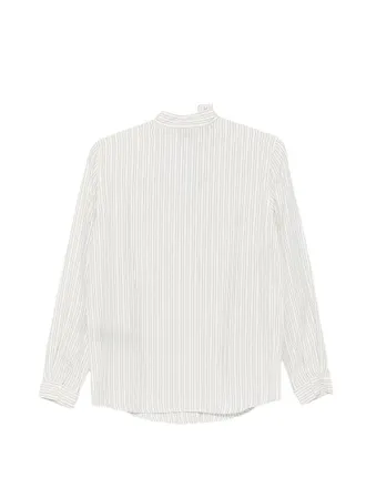 Emporio Armani Pinstriped Cotton Shirt - Off-White