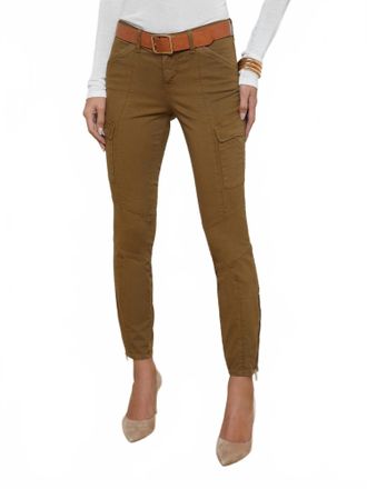 L'agence Patton Cargo Skinny Pant In Brown Olive