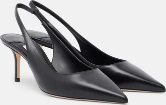 Jimmy Choo London Love leather slingback pumps