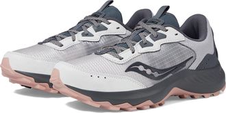 Saucony Womens Aura Tr Sneaker, Fog/Lotus, 8.5