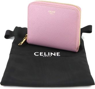 Celine Pink Leather Wallet (Bi-Fold) (Pre-Owned)