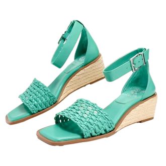 Vince Camuto Bretandi Espadrille Wedge Heel Sandals Ocean VC-BRETANDI Womens