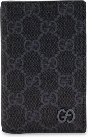 Gucci GG logo cardholder - men - Polyurethane/Calf Leather - One Size - Black