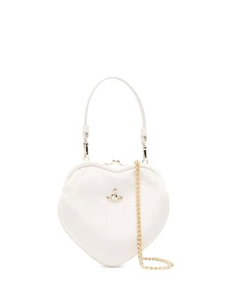 Vivienne Westwood Belle heart-frame mini bag - White