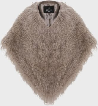Gorski Select Mongolian Lamb Shearling Shawl