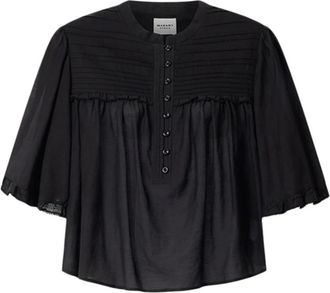 Isabel Marant Top - female - Marant &eacute;toile - Blouses - Black - XS - Blouses & Shirts