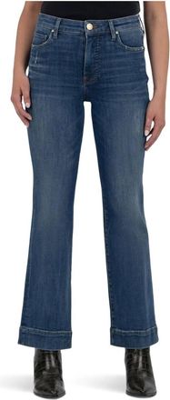 Kut from the Kloth Kelsey High Rise Ankle Flare With Wide Hem Jean In Vibrant