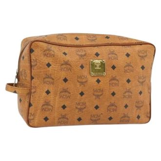 MCM Pre-owned Clutches, female, Brown, Size: ONE SIZE Pre-owned Clutch Bag