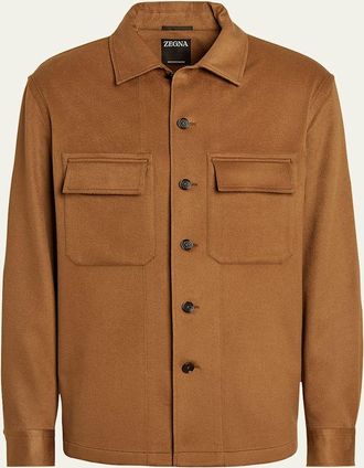 Ermenegildo Zegna Mens Cashmere Overshirt