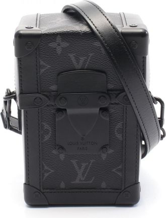 Louis Vuitton Black Coated Canvas Leather Shoulder Bag (Pre-Owned)