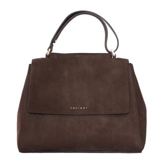 Orciani Sveva Nabucco Medium Shoulder Bag - Dames - Handtassen - Bruin - ONE Size - Leer - Tassen