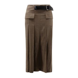 Semicouture Donna, Gonne, Marrone, S, new