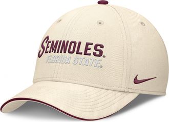 Nike Florida State Primetime Nike Mens Dri-FIT College Hat in Brown | NC030C3FFTN-3NB