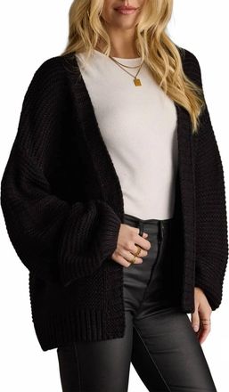 Panache Ski Knit Cardigan In Black