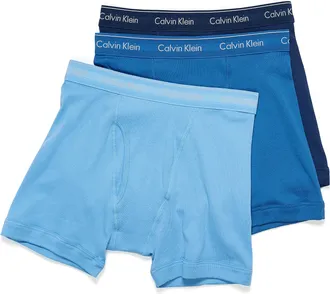 Calvin Klein Mens 5 solid boxer briefs Cotton Classic 3-pack