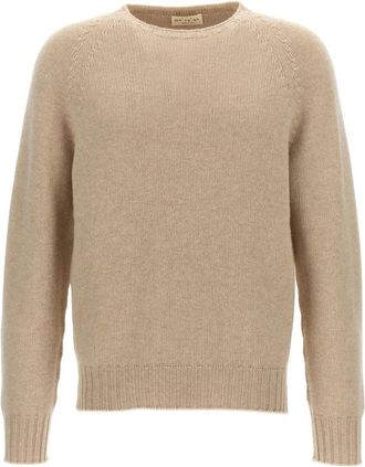 Maryya Cashmere Trui - Heren - Ronde hals truien - Beige - 2XL - Wol - Truien & Vesten