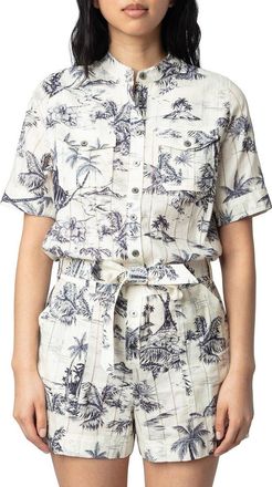 Zadig&Voltaire Cook Tropical Island Romper