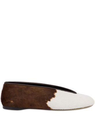 Moschino Duck ballet flats - Brown