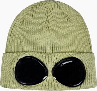 C.P. Company Mens CP Company Goggle Beanie Sage Green - Size: ONE size