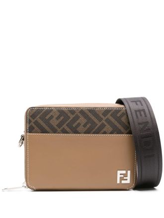 Fendi Camera Case Organizer Squared FF crossbody bag - Brown