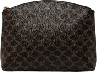 Celine Pre-owned Canvas Pouch - Dames - Vintage Accessoires - Zwart - ONE Size - Vintage