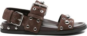 Valentino Schoenen, Dames, Bruin, 37 EU, Flat Sandalen