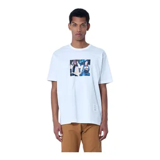Junya Watanabe T-Shirts, male, White, Size: XL Photo Print T-Shirt