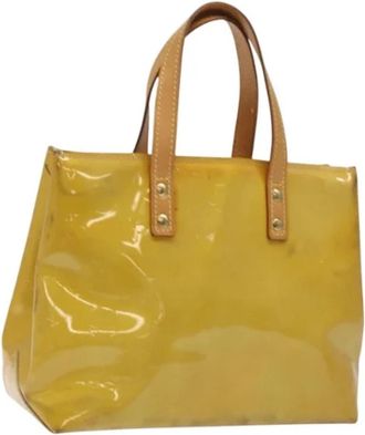 Louis Vuitton Tweedehands leren Louis Vuitton tassen - Dames - Vintage Shopper - Geel - ONE Size - Leer - Vintage