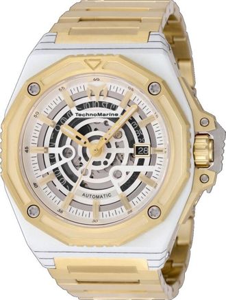 Technomarine Carbon Nautic Automatic Silver Dial Mens Watch TM-525004