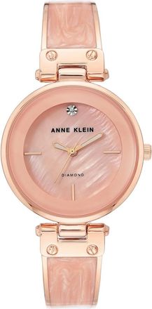 Anne Klein Bangle Light Pink Mother of Pearl Dial Ladies Watch AK/2512LPRG