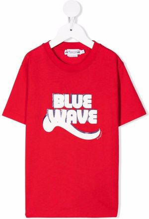 BONPOINT logo-print T-shirt - kids - Cotton - 14 - Red