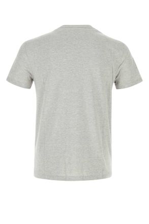 Polo Ralph Lauren Mens Grey Cotton T-Shirt Springheatherc1730 Exterior Exterior: T-shirts And Polos