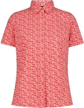 F.lli Campagnolo Shortsleeve Shirt with Pattern Bluse f&uuml;r Damen | rot