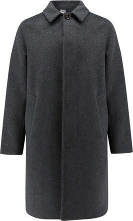 Aspesi Abrigo de lana doble - Coats - Hombre - Negro - 3XL