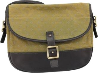 Louis Vuitton Pre-owned Cross Body Bags, female, Green, Size: ONE SIZE Pre-owned Canvas Cross Body Bag
