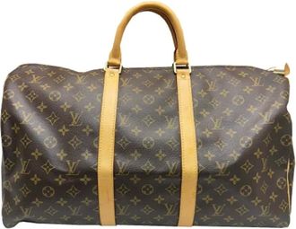 Louis Vuitton Pre-owned Weekend Bags, female, Brown, Size: ONE SIZE Pre-owned Canvas handbags
