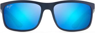Maui Jim Sunglasses Huelo B449 03 Matte Blue/Blue Unisex Polarized