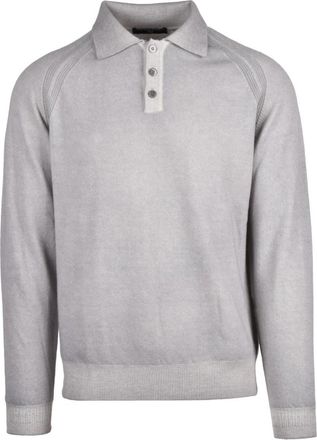 Daniele Fiesoli Polo Trui - Heren - Polos - Grijs - S - Wol - Tops