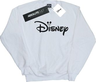Disney Heren Mickey Mouse Hoofd Logo Sweatshirt (Wit)