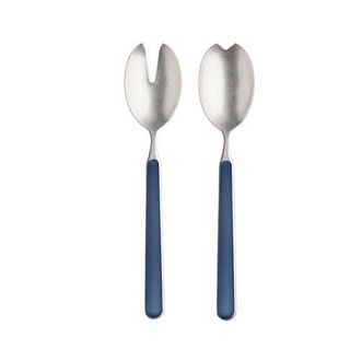 Mepra Fantasia Pewter Salad Serving Set - 2 Pieces in Cobalt at Nordstrom